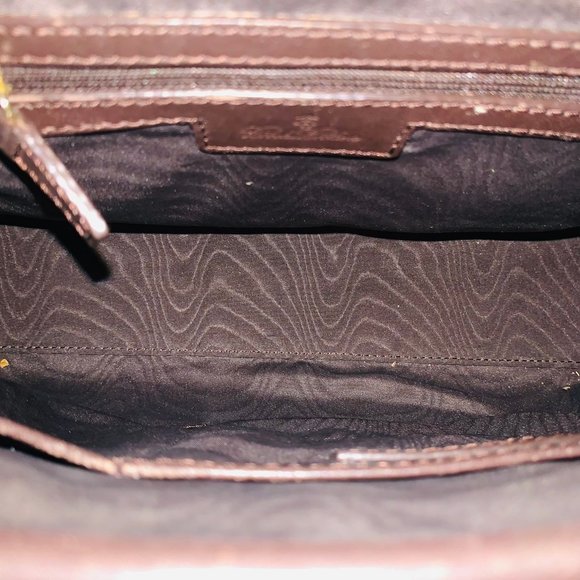 Y2K Brooks Brother Brown Straw Shoulder Bag - Picture 9 of 9